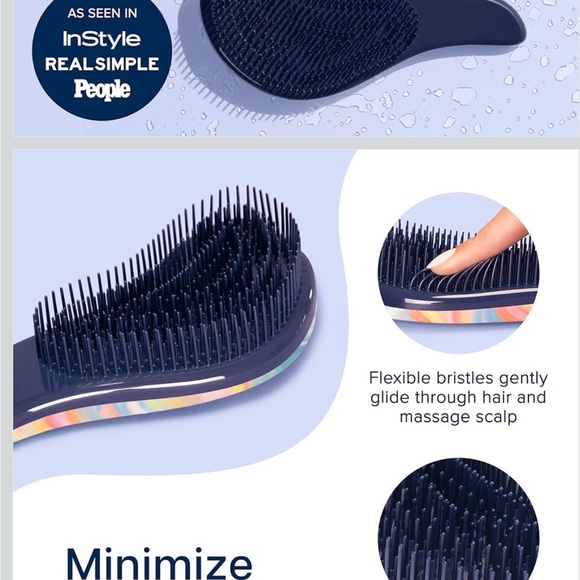 NEW Crave Naturals Glide Thru Detangling Hair Brush - Picture 4 of 5